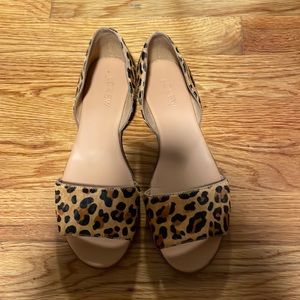 J crew leopard flats size 7